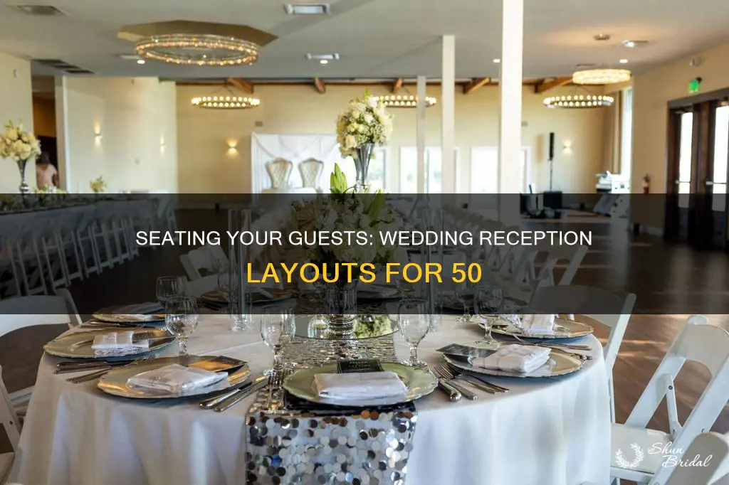 how to seat 50 people wedding reception