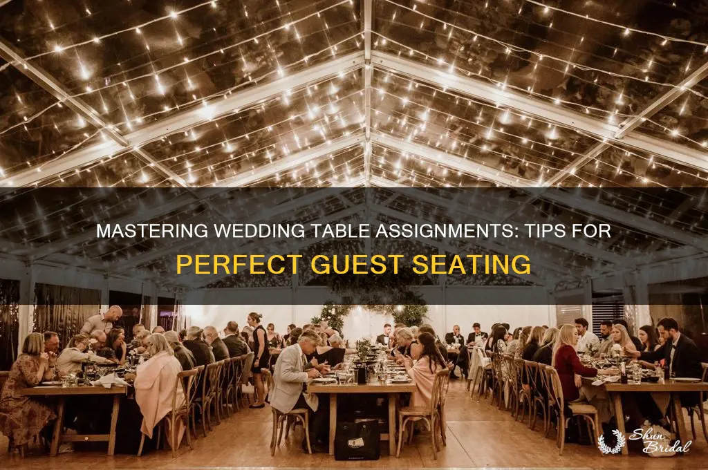 how to seat wedding table assignments