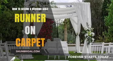 Secure Your Wedding Aisle Runner on Carpet: Tips and Tricks