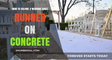 Secure Your Wedding Aisle Runner on Concrete: Easy DIY Tips