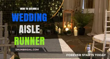 Secure Your Wedding Aisle Runner: Tips for a Flawless Ceremony Walk
