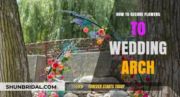 Guide to Secure Flowers on Your Wedding Arch