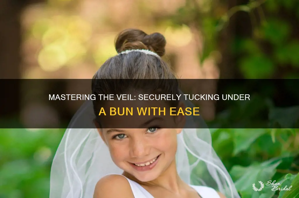 how to secure veil under bun
