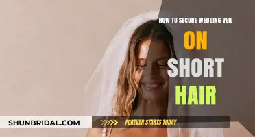 Effortless Veil Styling: Securing Your Wedding Veil on Short Hair