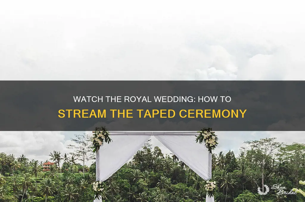 how to see the taped royal wedding after the fact