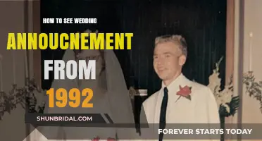 Finding 1992 Wedding Announcements: A Step-by-Step Guide to Locating Old Notices