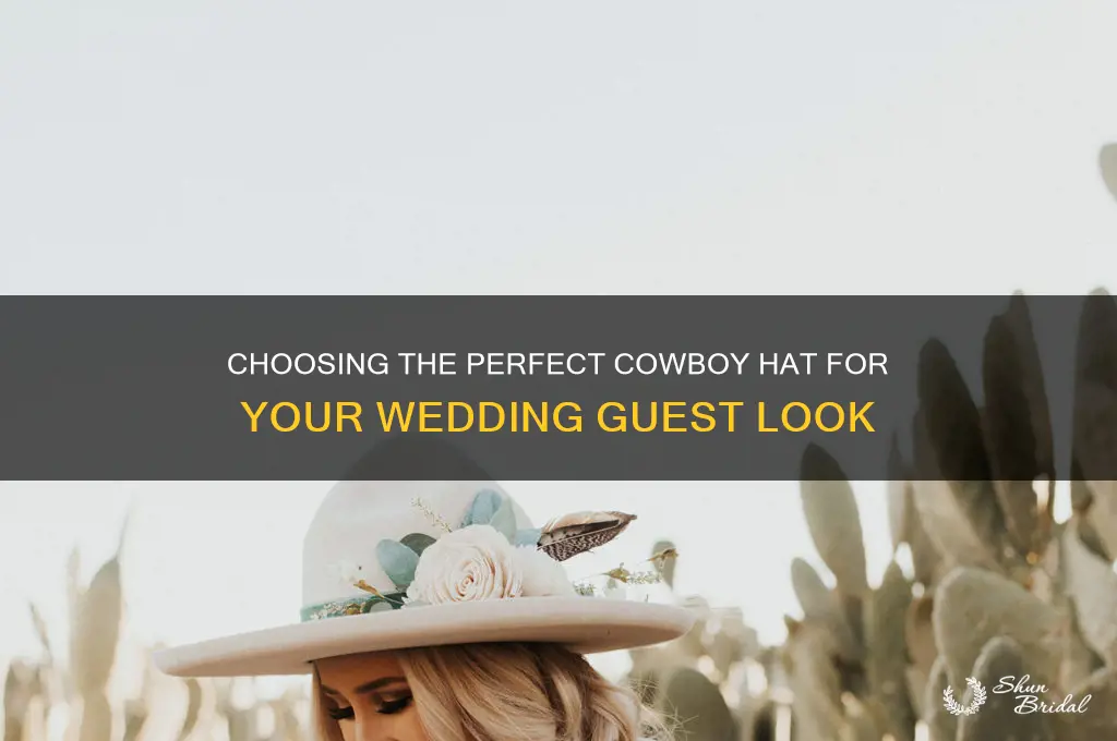 how to select a cowboy hat for wedding guest
