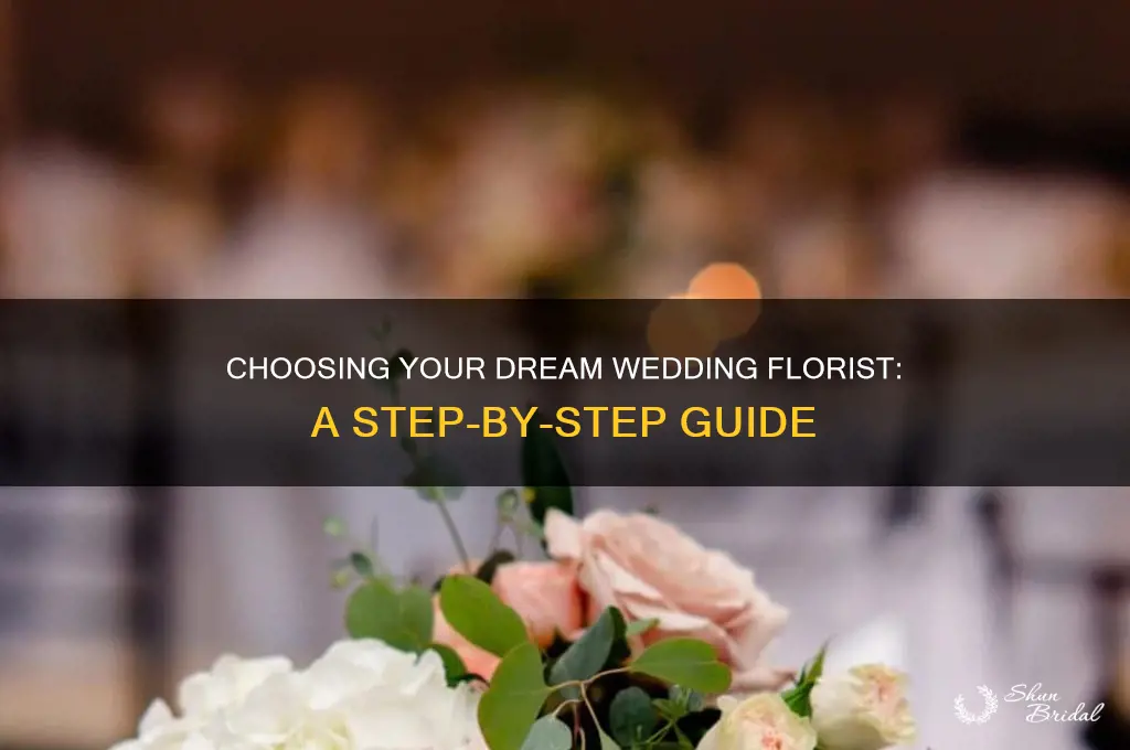 how to select a wedding florist