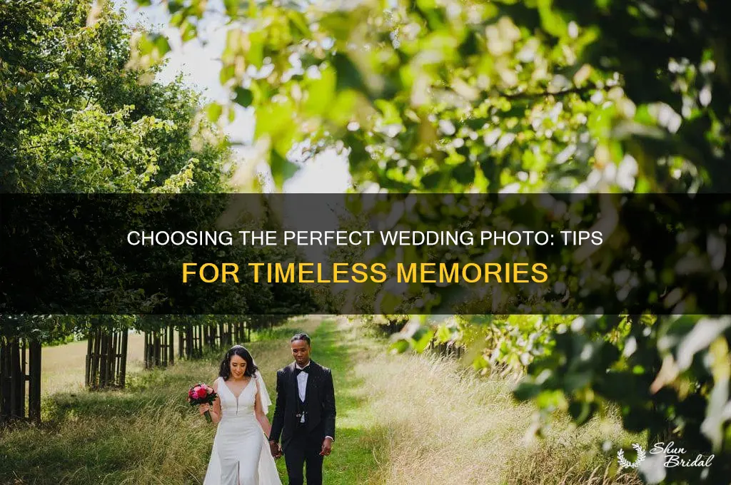 how to select a wedding picture