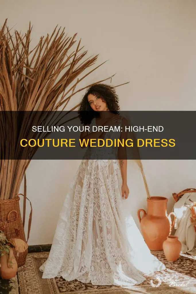 how to sell a high end couture wedding dress