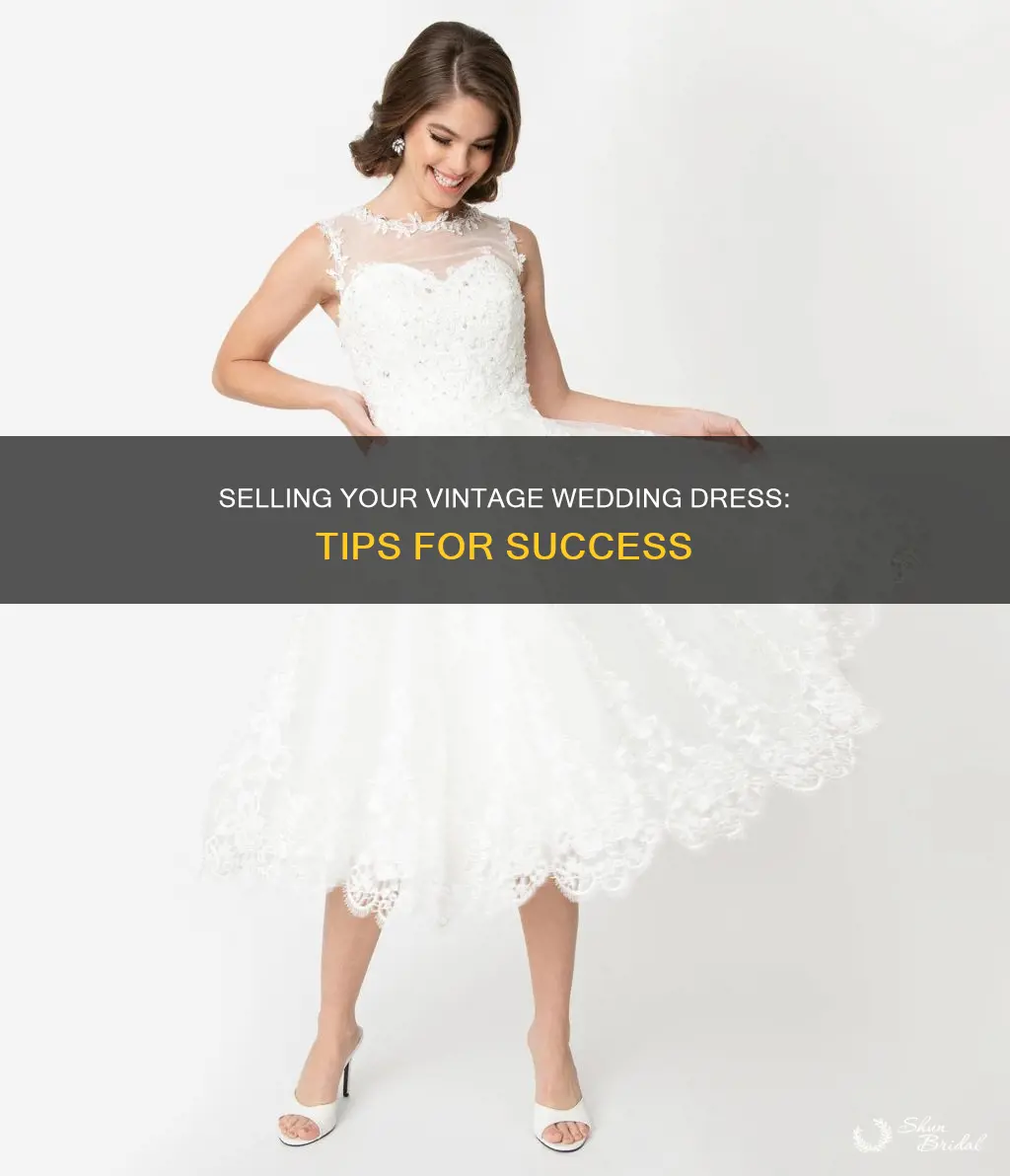 how to sell a vintage wedding dress