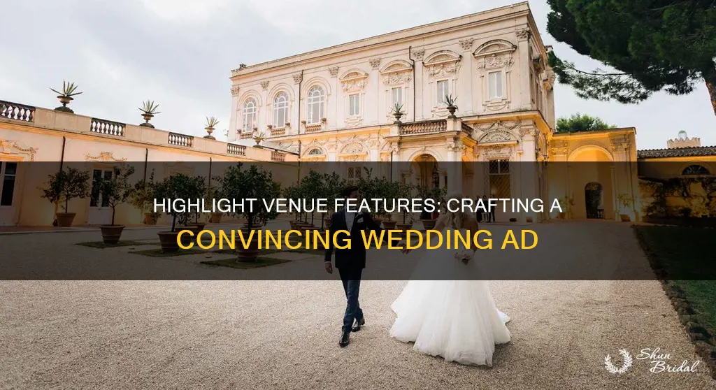 how to sell a wedding venue in an ad