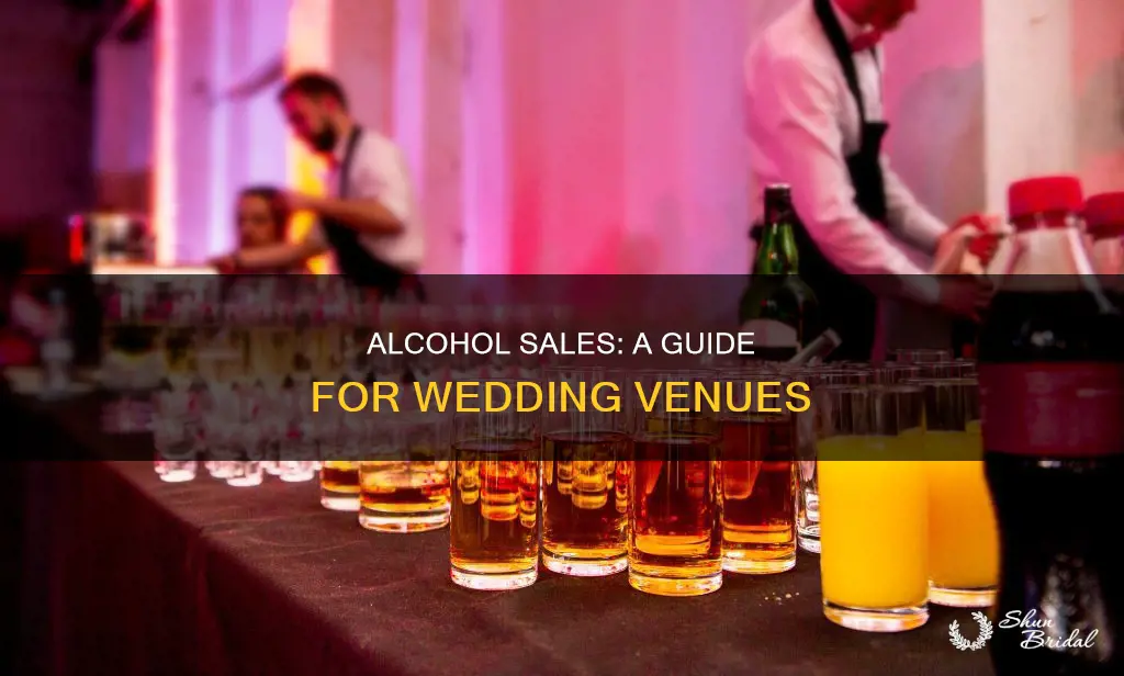 how to sell alcohol at wedding venue