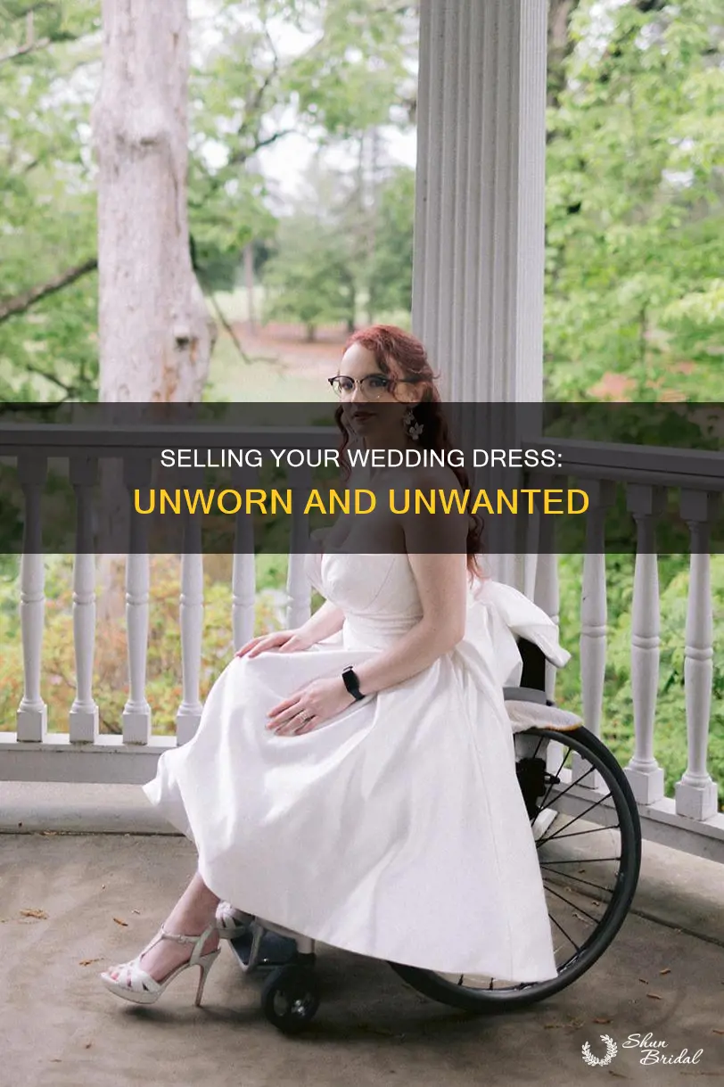 how to sell an unworn wedding dress