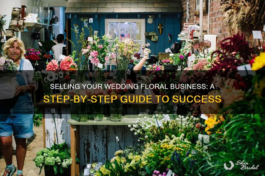 how to sell my wedding floral business
