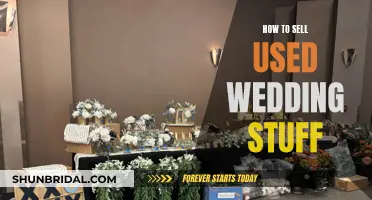 Selling Your Wedding: A Guide to Offloading Used Items