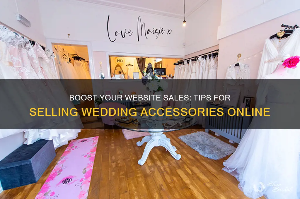 how to sell wedding accessories on my website