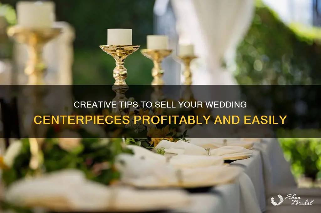 how to sell wedding centerpieces