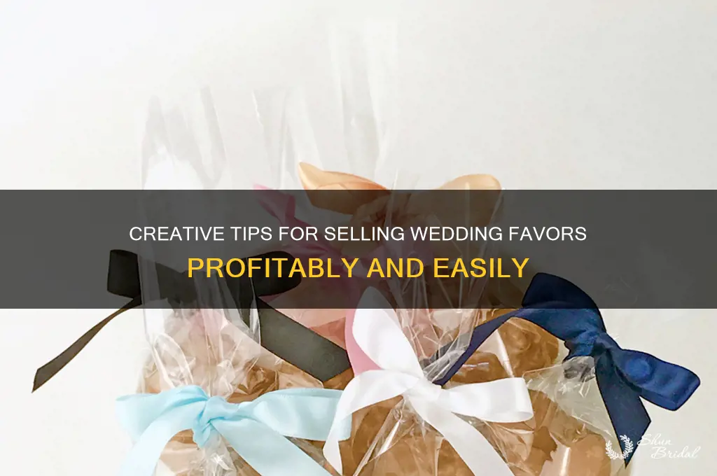 how to sell wedding favors