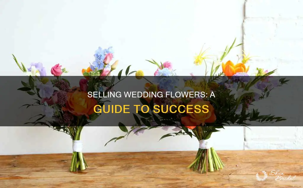 how to sell wedding flowers