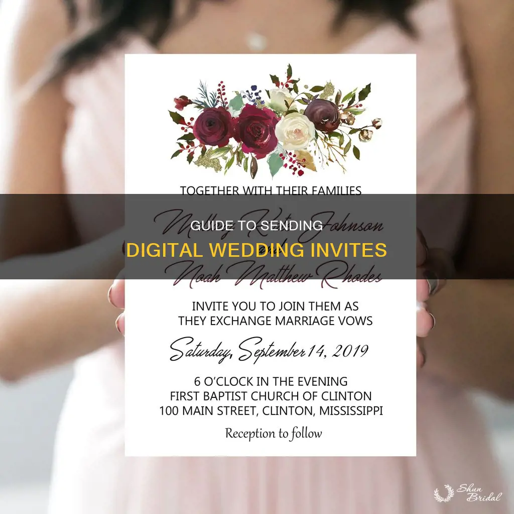 how to send a digital wedding invitation