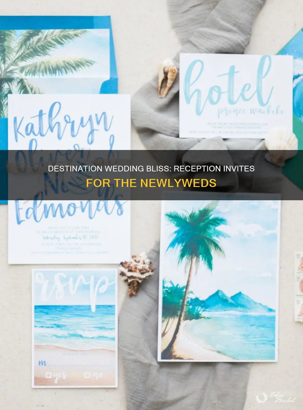 how to send a reception invitation for after destination wedding