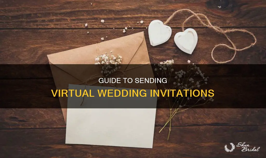 how to send a virtual wedding invitation