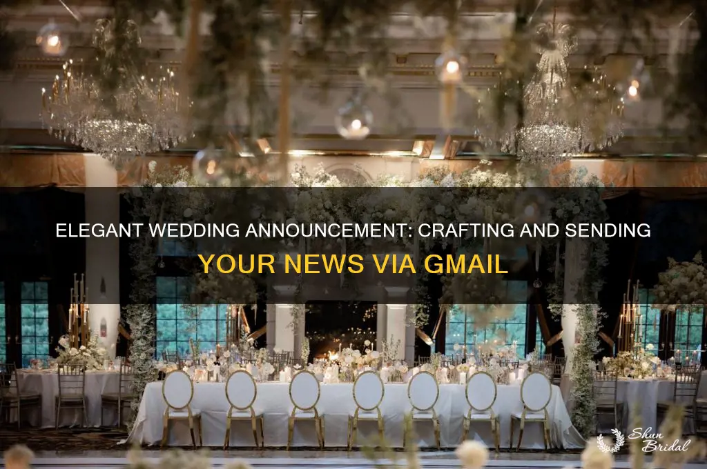 how to send a wedding announcement in gmail