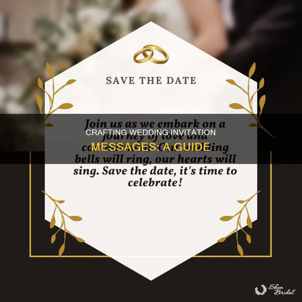 how to send a wedding invitation message