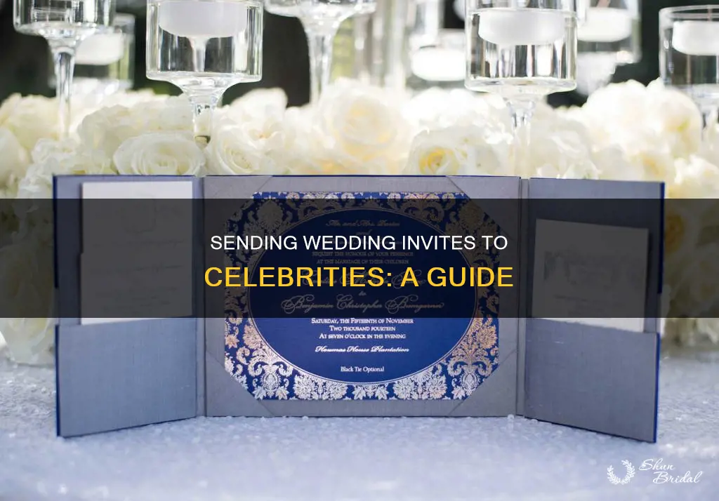 how to send a wedding invitation to celebrities