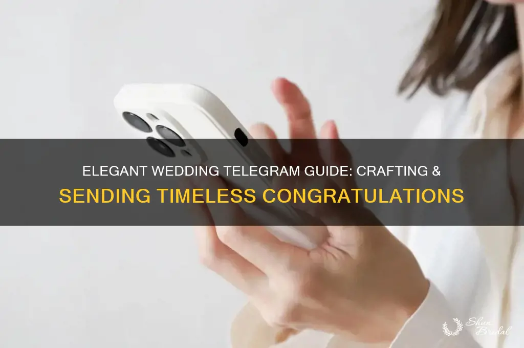 how to send a wedding telegram
