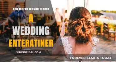 Booking Your Wedding Entertainer: A Step-by-Step Email Guide