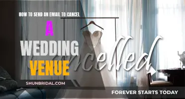 Cancelling Your Wedding Venue: Crafting the Email