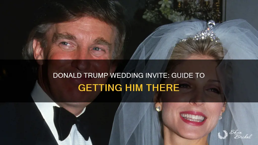 how to send donald trump wedding invite