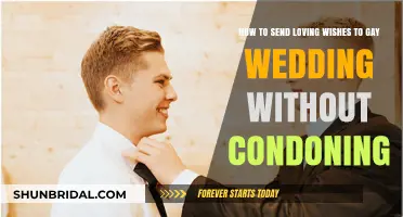 Expressing Love and Respect at Gay Weddings: A Balanced Approach