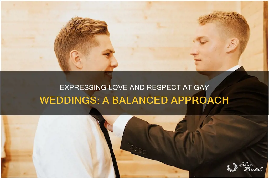 how to send loving wishes to gay wedding without condoning