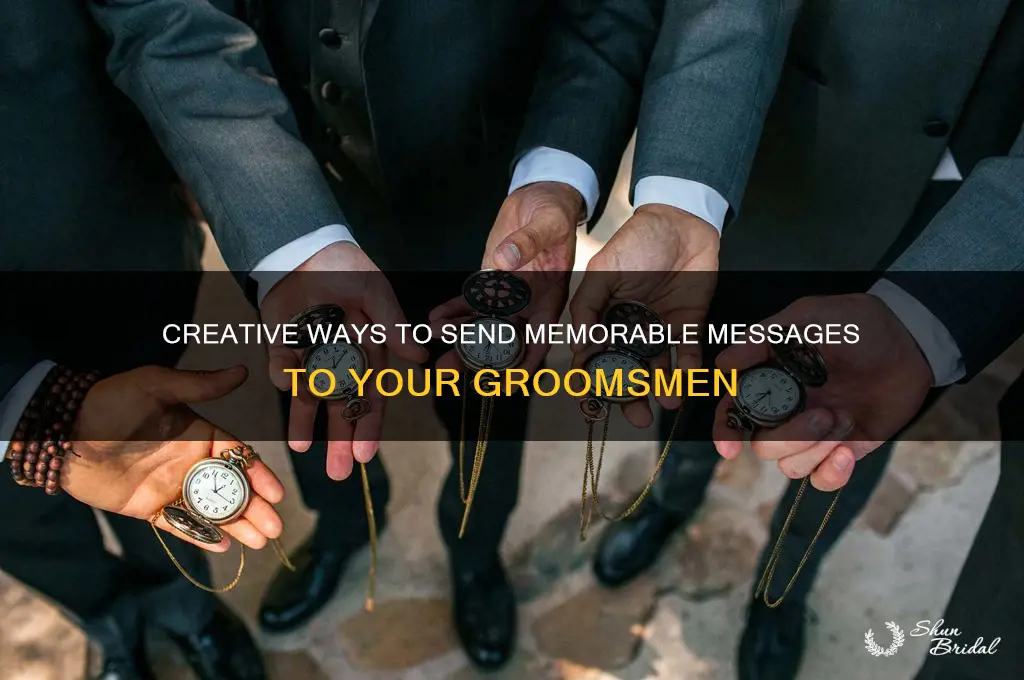 how to send message to groomsmen