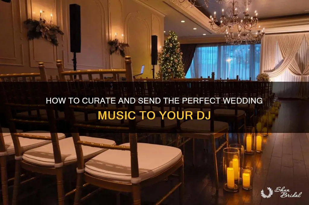 how to send music to dj wedding