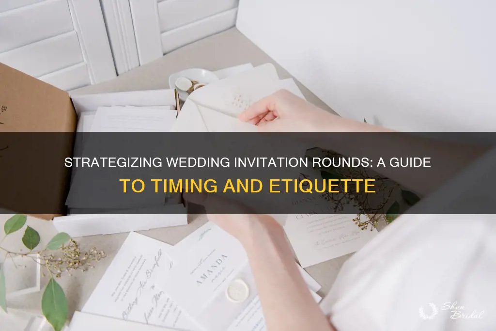 how to send out wedding invitations in rounds