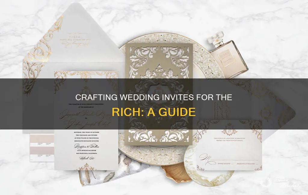 how to send rich people wedding invites