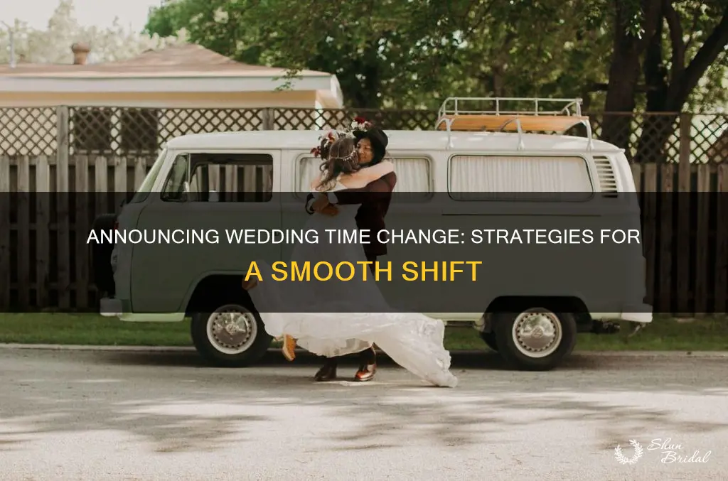 how to send time chage of wedding