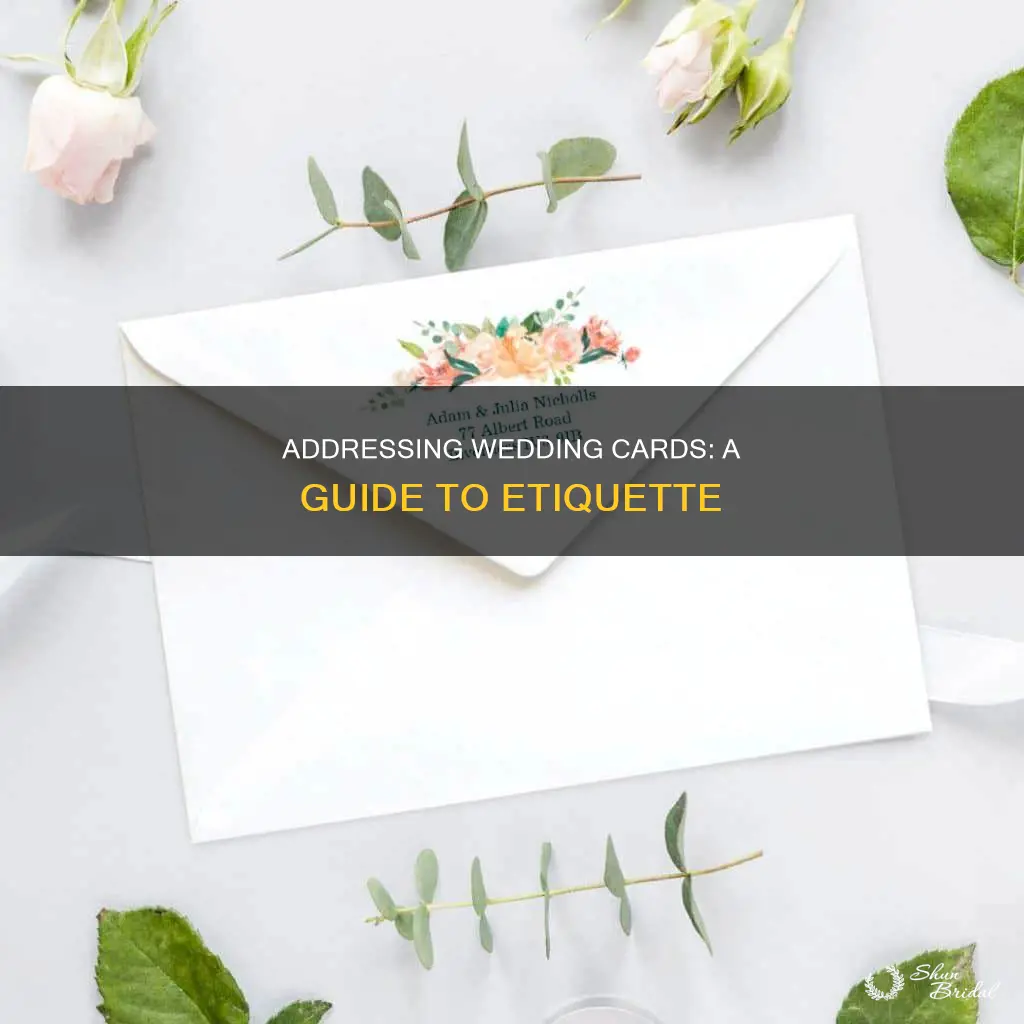 how to send wedding card address to