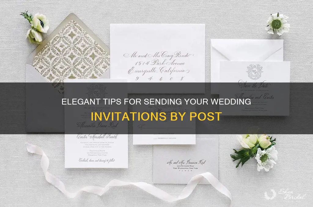 how to send wedding card by post