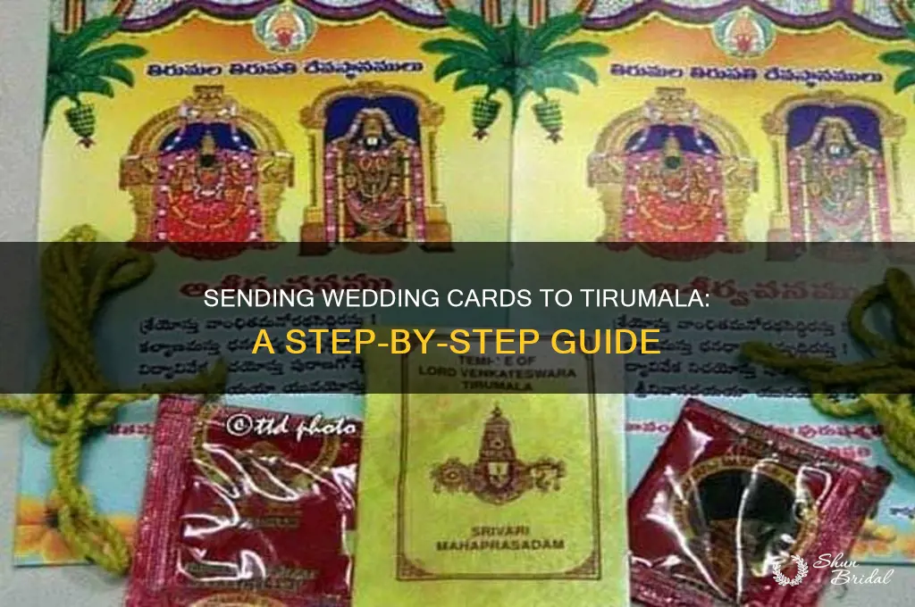 how to send wedding card to tirumala