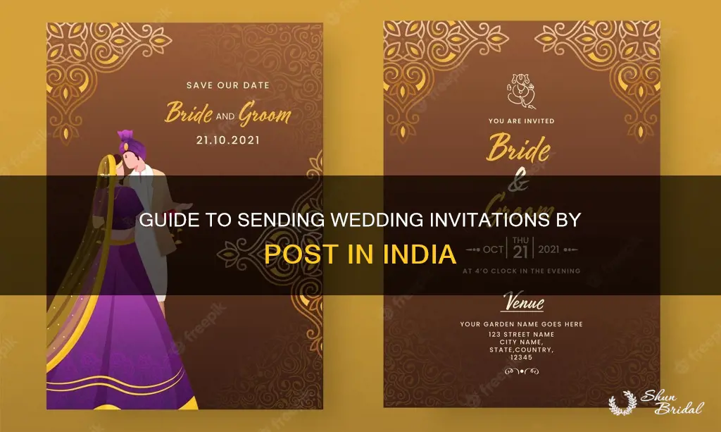 how to send wedding invitations by post in india