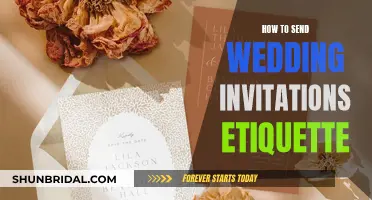 Wedding Invitation Etiquette: A Guide to Sending Invites