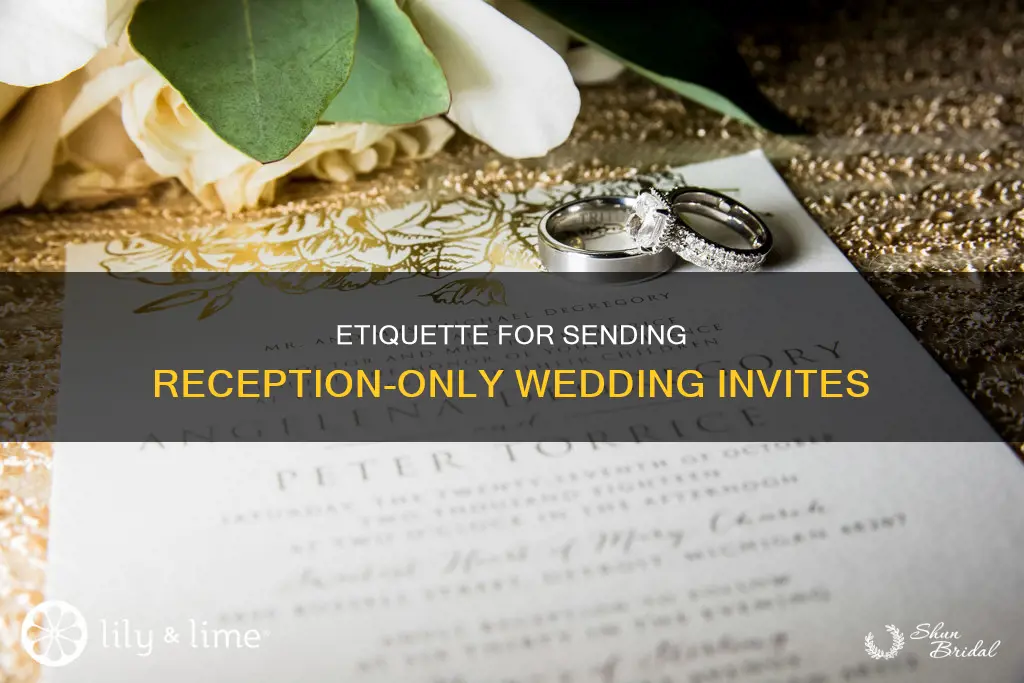 how to send wedding invitations only for the reception