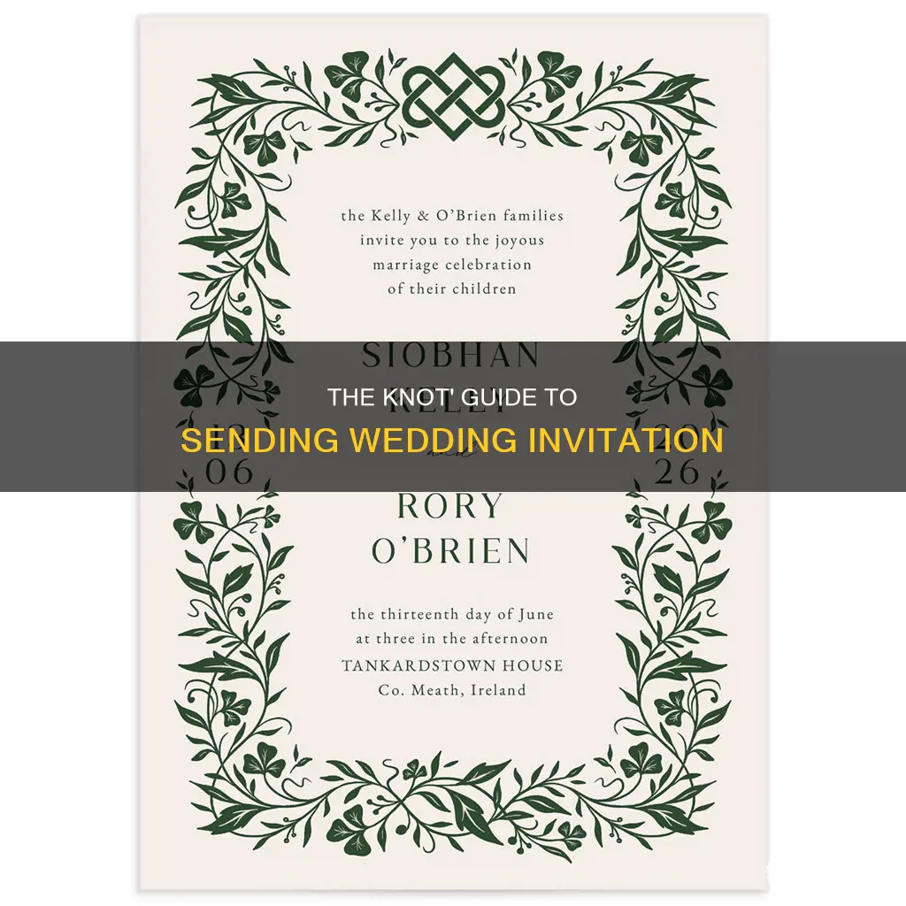 how to send wedding invitations through theknot