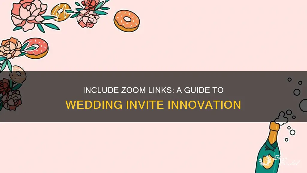 how to send zoom link in wedding invite