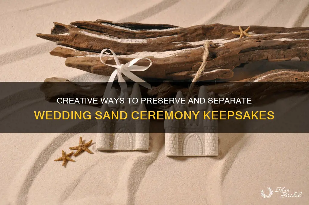 how to separate wedding sand